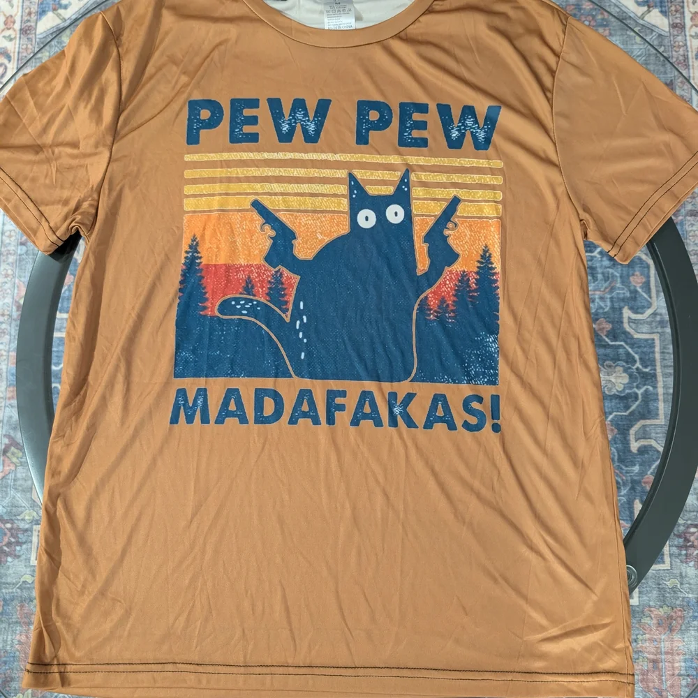 Brown Pew Pew Madafakas Tee